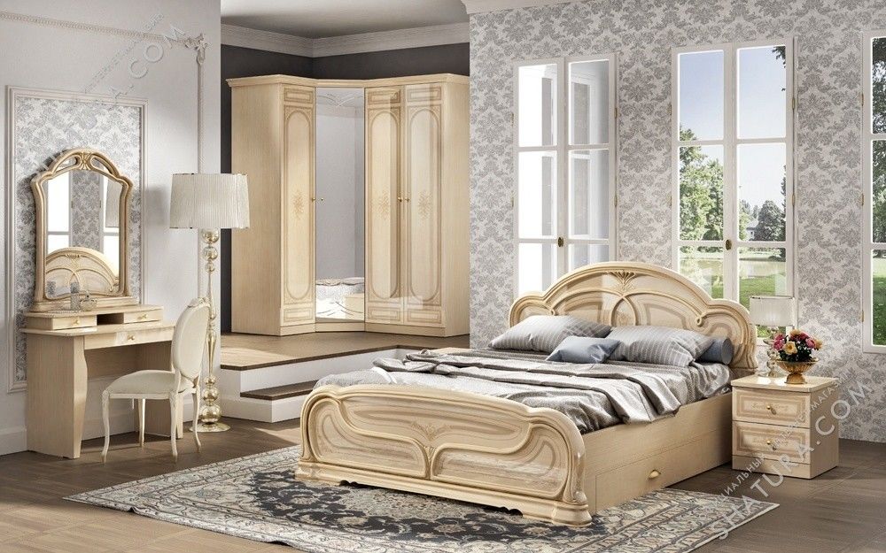 Марта кровать много мебели