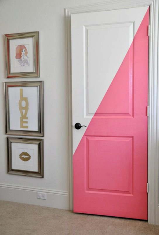 необычная покраска дверей