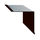 Скайпрофиль Планка угла внутреннего 2м 115 Стальной шёлк 0,50мм (RAL8017)