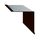 Скайпрофиль Планка угла внутреннего 2 м 50 Полиэстер глянцевый 0,50 мм ral9005 (черная смородина)