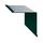 Скайпрофиль Планка угла внутреннего 2 м 75 Стальной шёлк 0,50 мм ral6005 (зелёный мох)