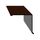 Скайпрофиль Планка торцовая кровельная 2 м 95 Стальной шёлк 0,50 мм ral8017 (шоколадно-коричневый)
