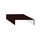 Скайпрофиль Отлив для забора и кровли, RAL8017 шоколадно-коричневый, 0,50 мм, Стальной шелк