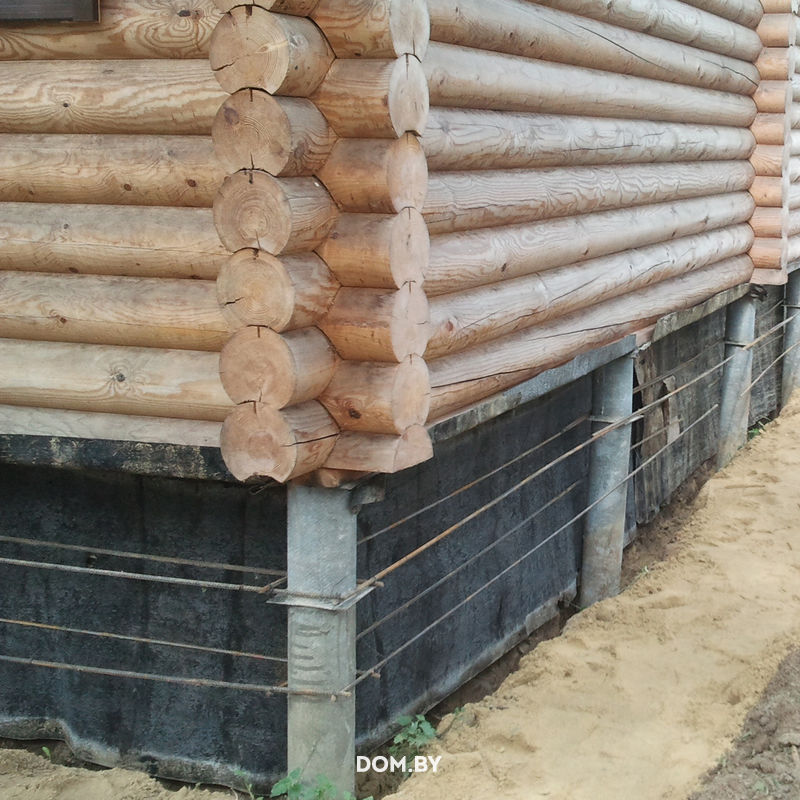 Kako podići drvenu kuću na temelju za popravak i izlijevanje