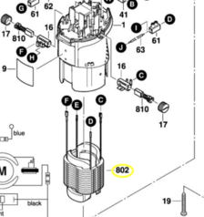 Фрезер Bosch статор GKF600 2609120169