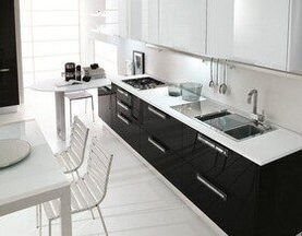 Мы выбрали: 6 черно-белых кухонь из каталога DOM.by