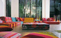 Модульный диван Mah Jong – красочный и необычный